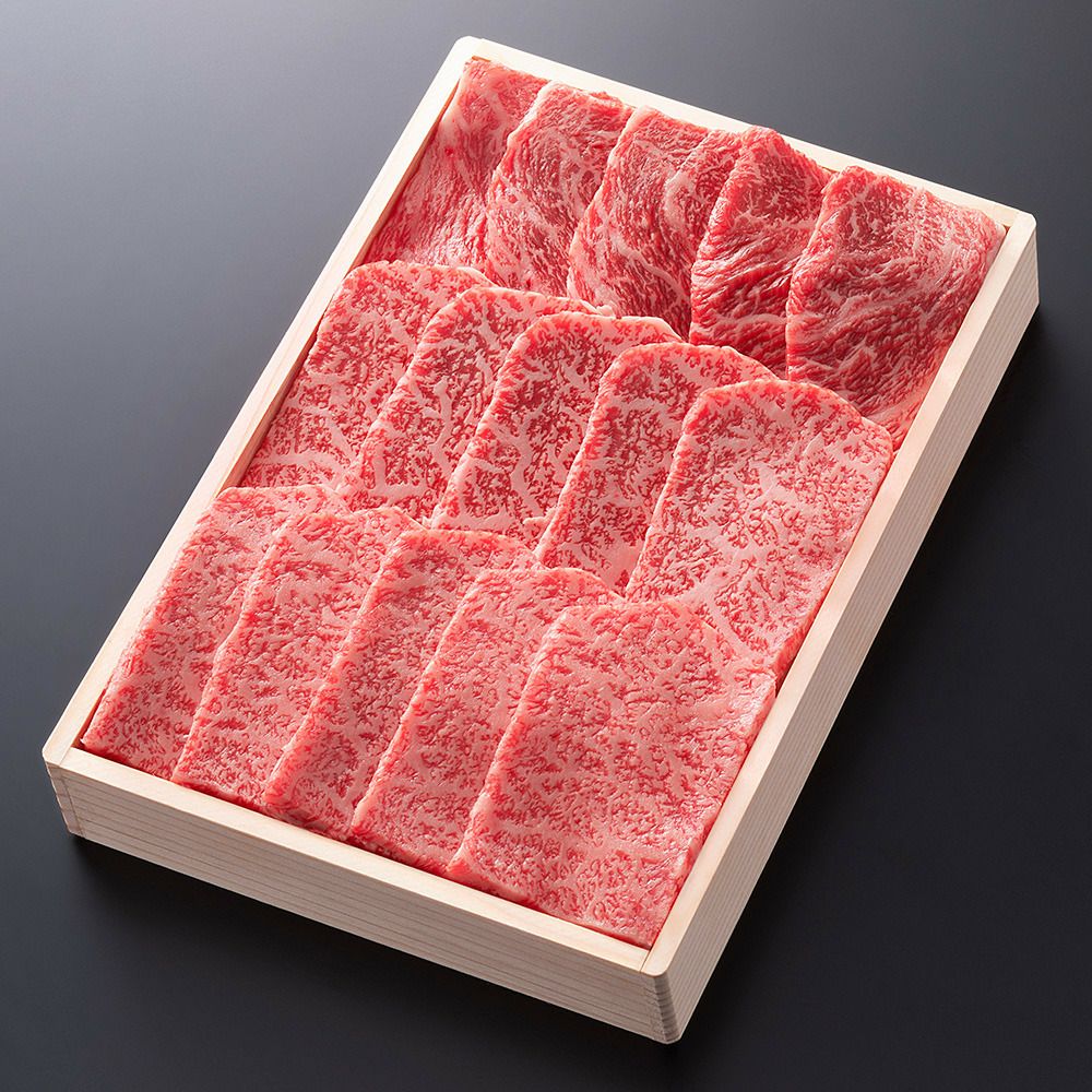 松阪牛焼肉用(肩ロース)  700g 木箱入り