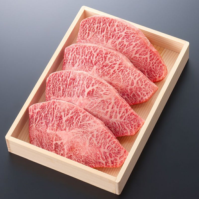 【冷凍】松阪牛ミスジステーキ肉100ｇ　5枚　贈答用木箱入りギフト