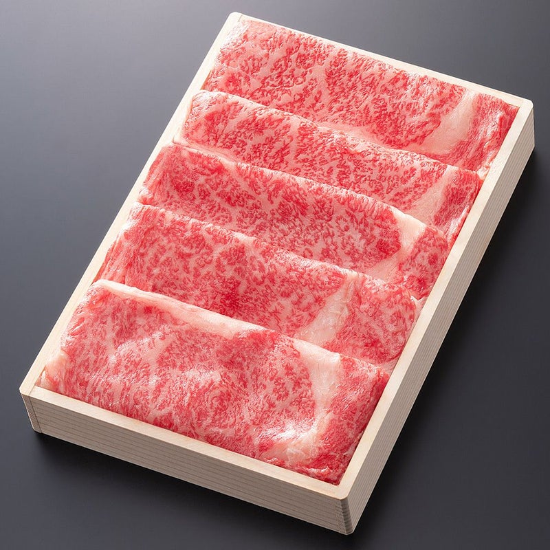 ソーシャルギフト専用】松阪牛すき焼き肉 (ロース)　＠3456　400ｇ　贈答用木箱入りギフト（ギフト券タイプ）
