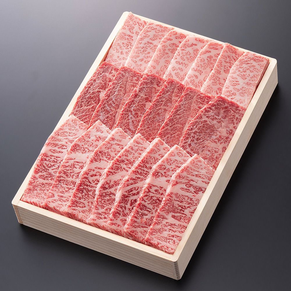 【ソーシャルギフト専用】松阪牛焼肉用 (肩・モモ・バラ)　＠2268　600ｇ　贈答用木箱入りギフト（ギフト券タイプ）
