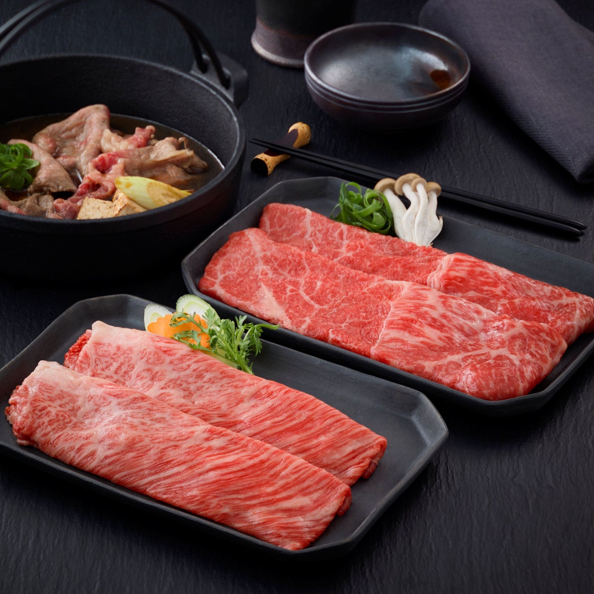 松阪牛すき焼き2種　お試しセット 【冷凍】
